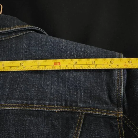 CAbi Jeans Blue Denim Jacket Womens S Style 721 Rodeo Trucker Classic Western - Picture 12 of 12